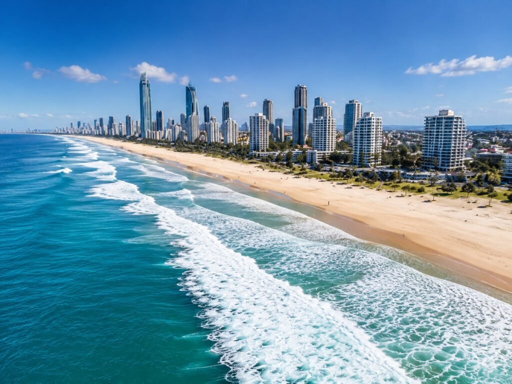 Gold Coast locksmith service area along the Gold Coast coastline